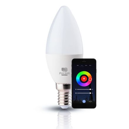Bec LED Lumanare E14 6W RGB TUYA Wifi+Bluetooth 