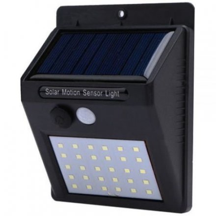 Proiector LED cu panou solar cu senzor de miscare 20 leduri LM-20LED