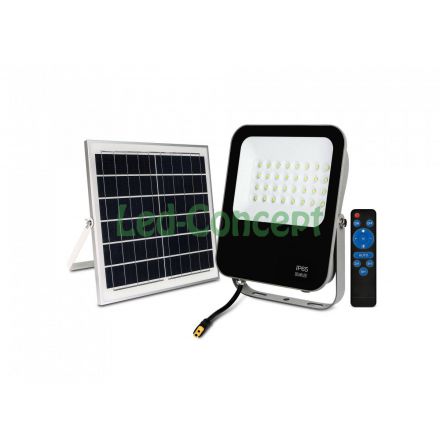 Proiector LED 30W cu Panou Solar si Telecomanda PR-30WPST